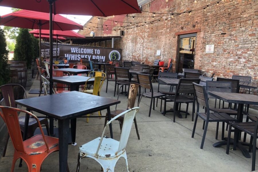 Patio at Merle's Whiskey Kitchen in Louisville