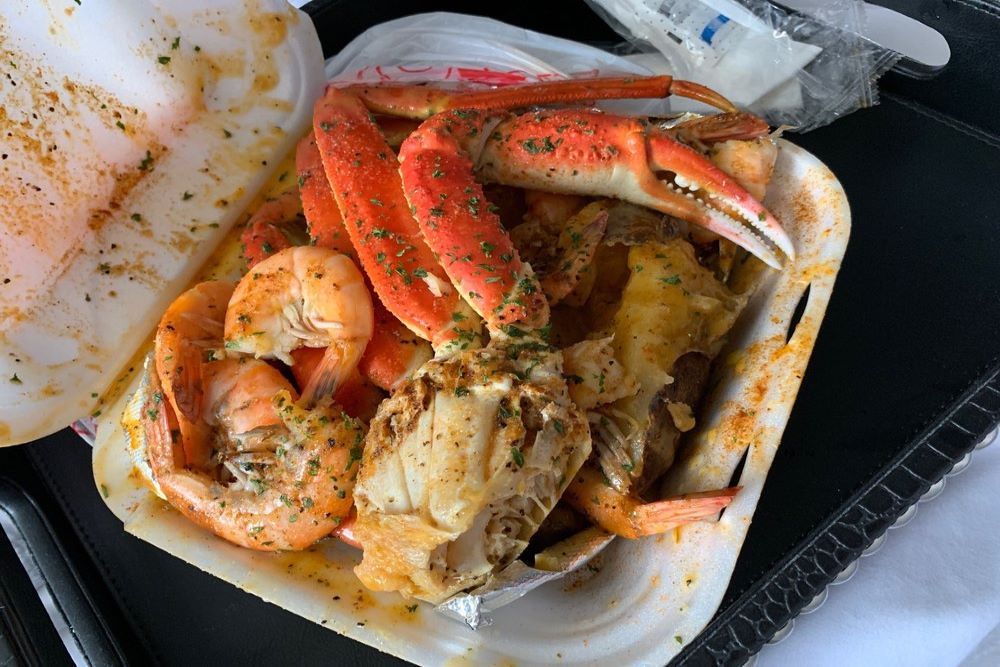 Seafood Platter at Mr3s Crabpot in Charlotte
