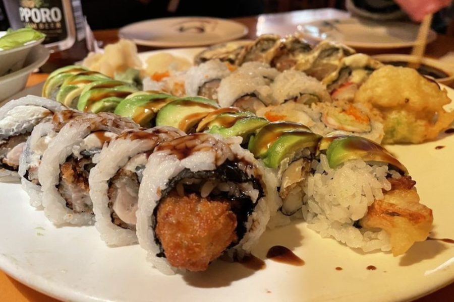 sushi rolls from Samurai Sushi in nashville, tn