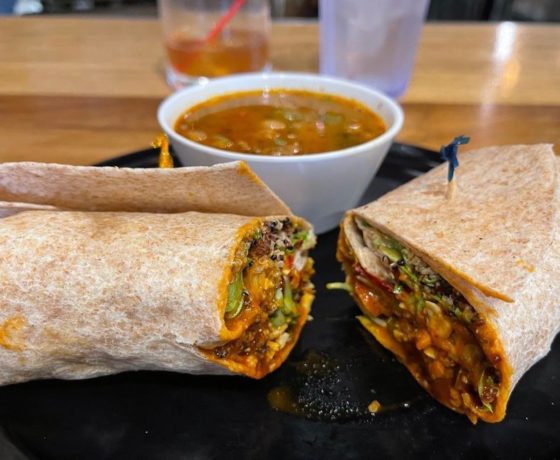 Buffalo Caesar Wrap at the Wild Cow in nashville, TN