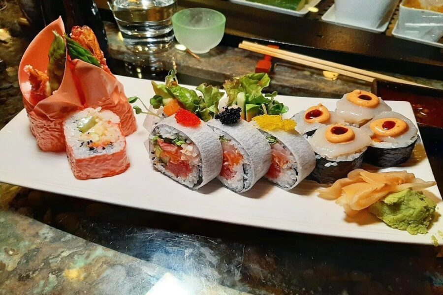 sushi rolls from Ginko sushi in cleavland Ohio
