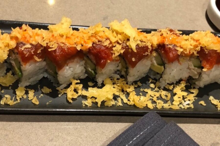 Sunset roll from Bamboo Sushi in Denver