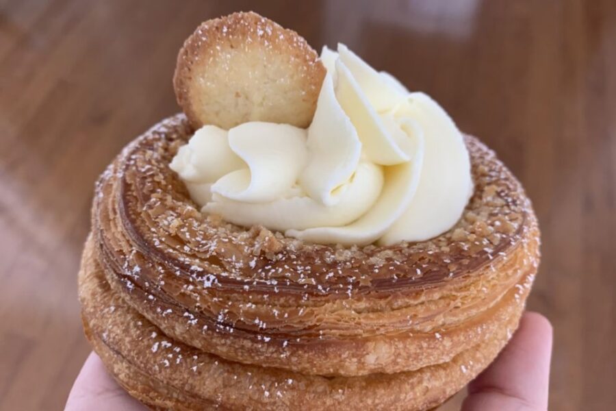 banana pudding croissant tart from Brightside Bakeshop in Nashville