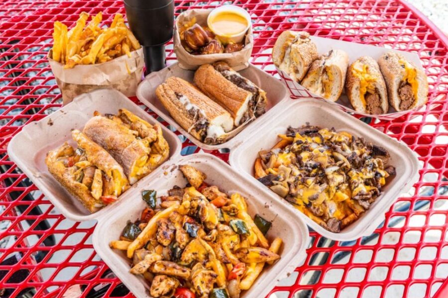 Spread from Cheat’s Cheesesteak Parlor in Charlotte