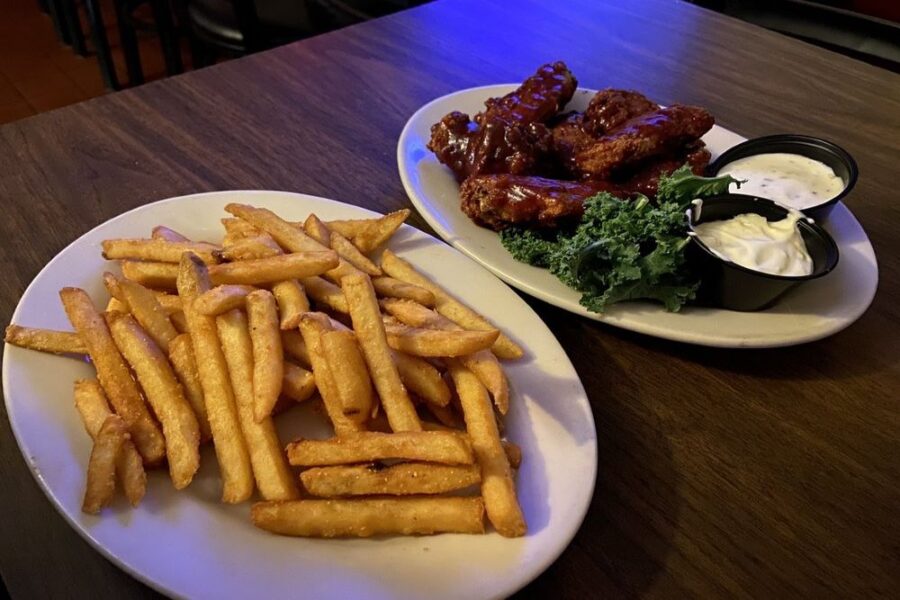 chicken wings and fries from Bonners in Philadelphia, pa
