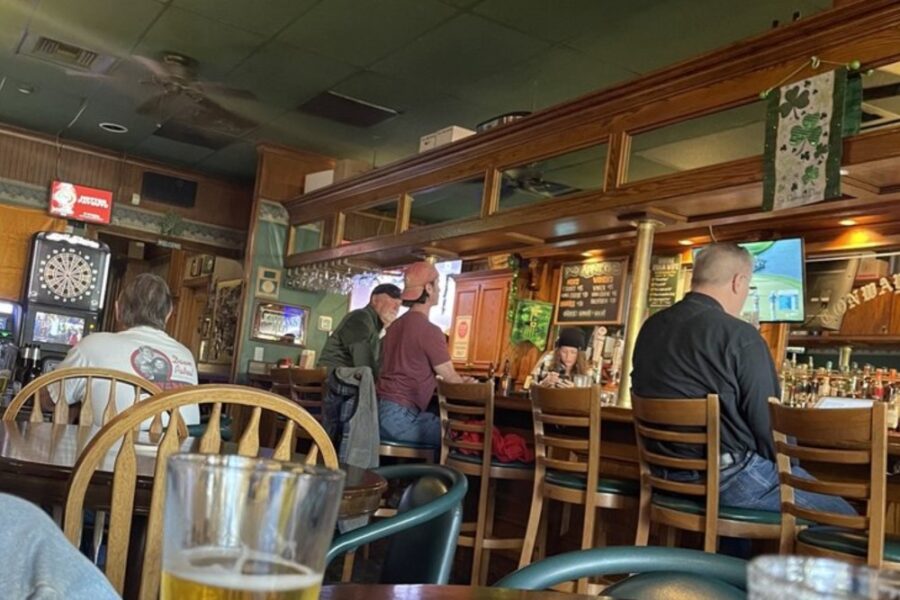 bar area at Conway’s Irish Pub in San Diego