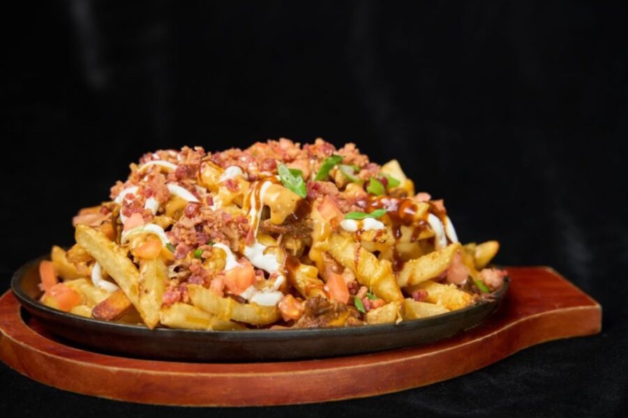 Loaded fries from Harat's Pub in Miami