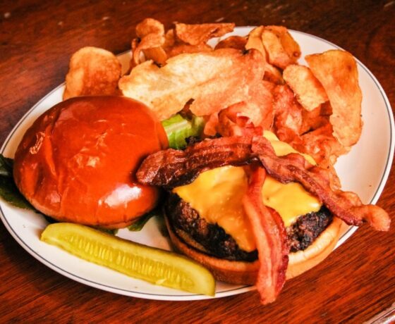burger from Johnnys little bar in Cleveland Ohio