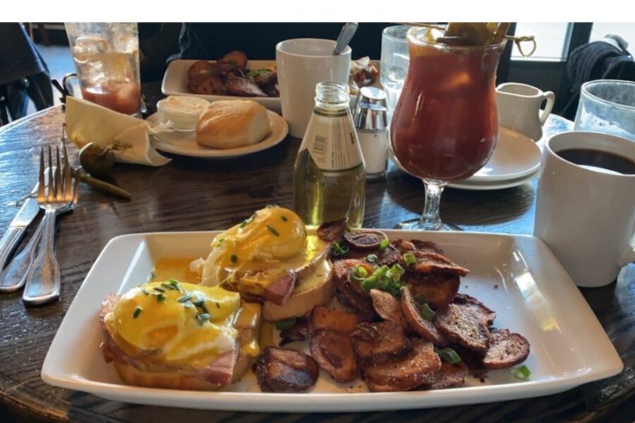Classic Benedict and Bloody Mary from Lady Gregory's in Chicago