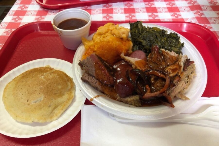 combo plate from Tex's World Famous Bar in Nashville