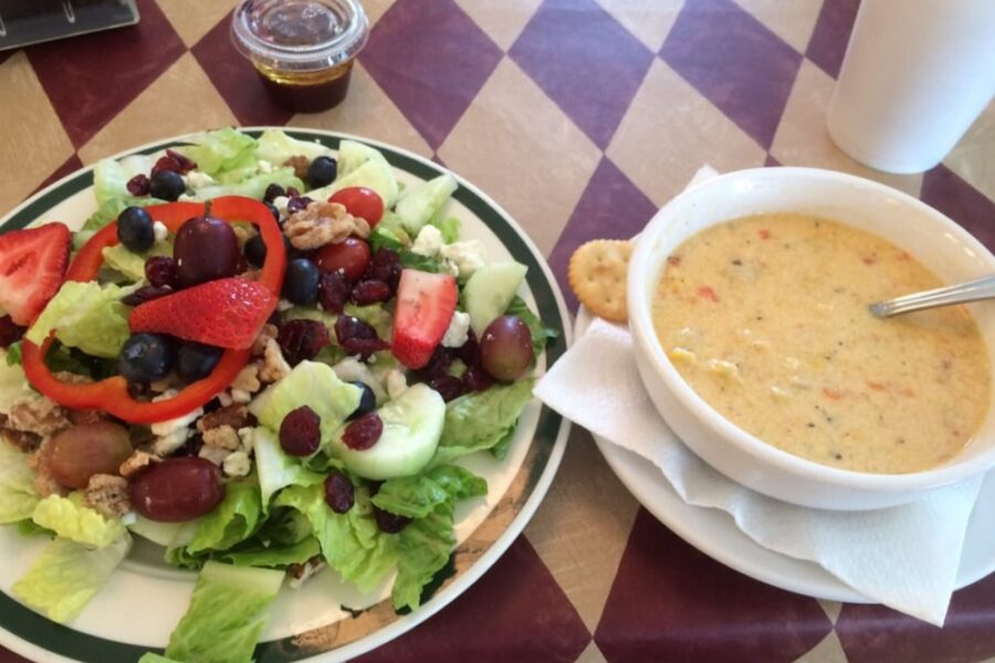 Soup and Salad from Wade Cafe in Raleigh