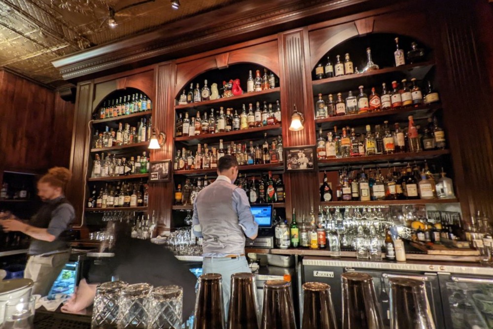Bar area at Williams & Graham in Denver