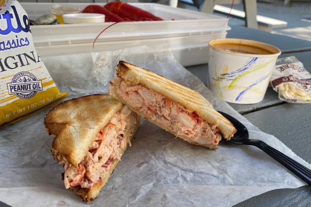 Lobster sandwich from Alive & Kicking Lobsters