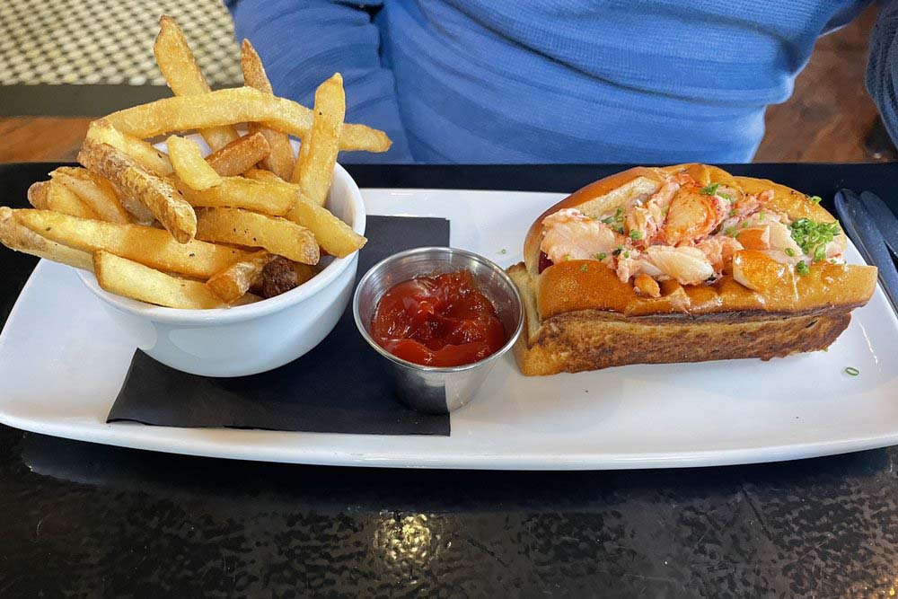 Lobster Roll & fries from Bostonia Public House