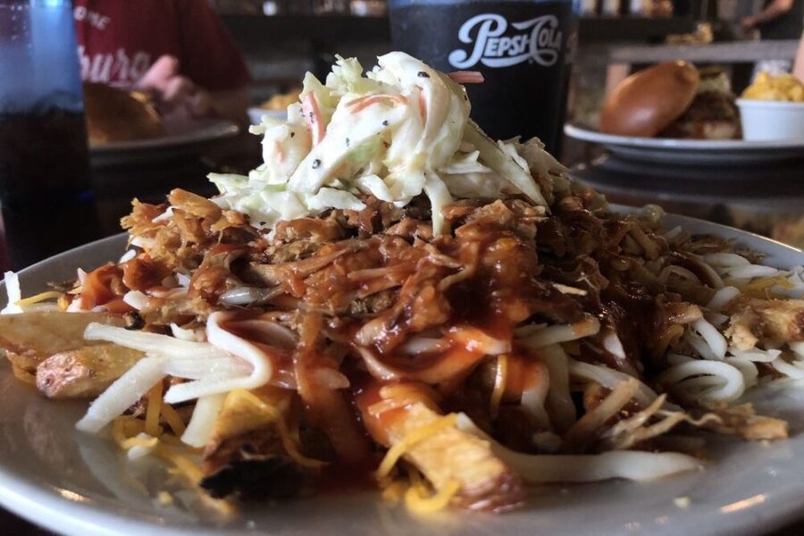 pulled pork fries from hatfields in Cleveland Ohio