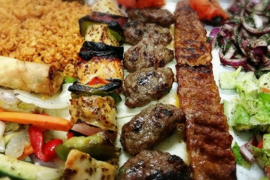 Platter from Isot Mediterranean Cuisine in Philly