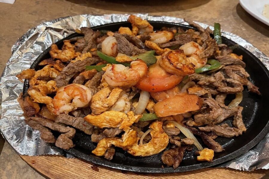 fajitas from Maya restaurant in Cleveland Ohio