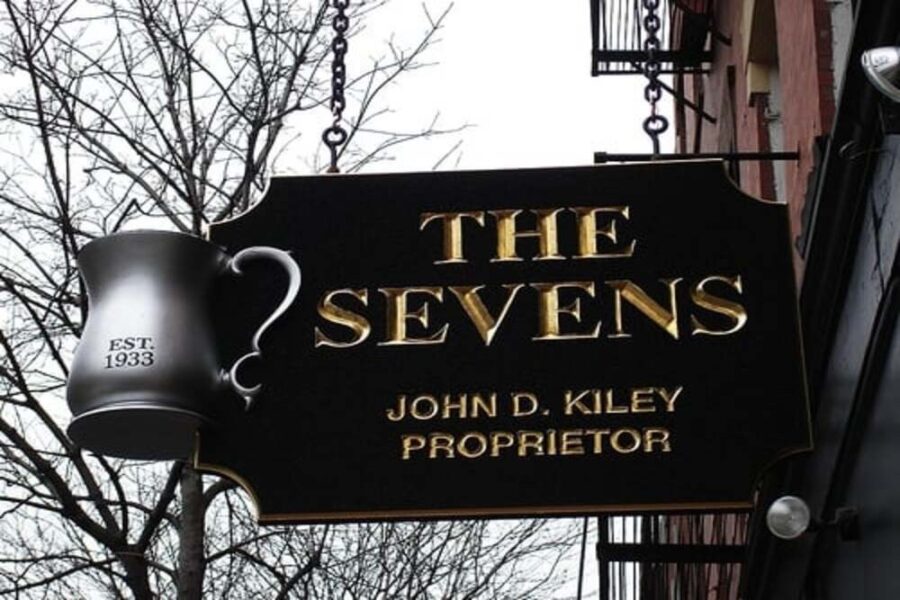 the sevens ale house exterior sign in Boston, ma