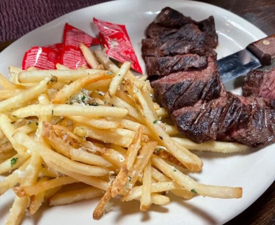 Steak and fries from CheapSteaks in Dallas