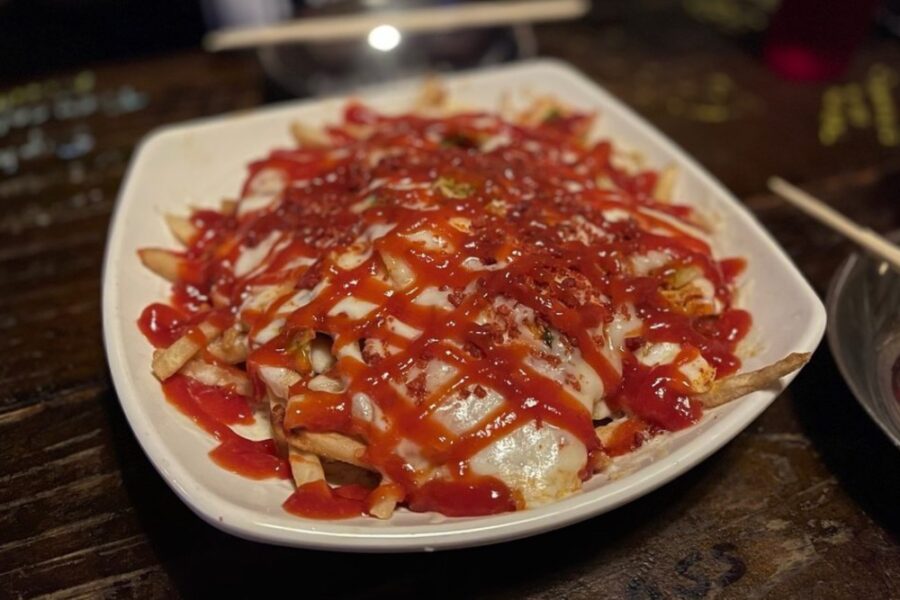 Kimchi fries from Dansungsa in Dallas