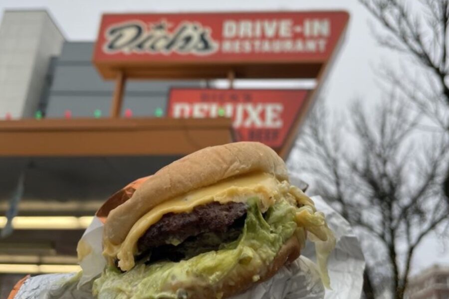 cheeseburger from Dick's Drive-In in Seattle