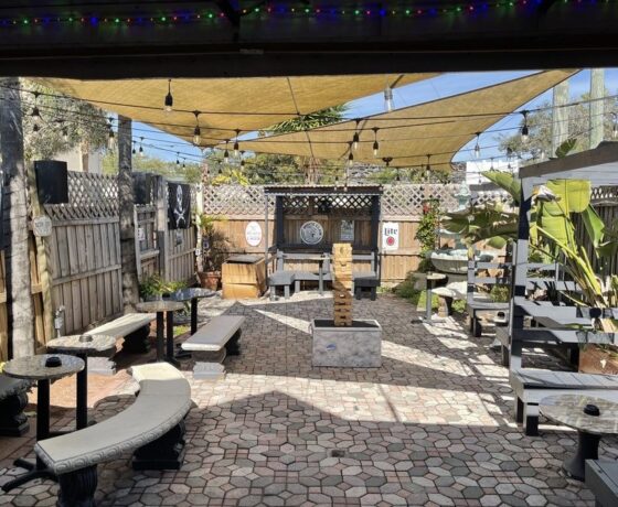 outside area at city side lounge in tampa fl