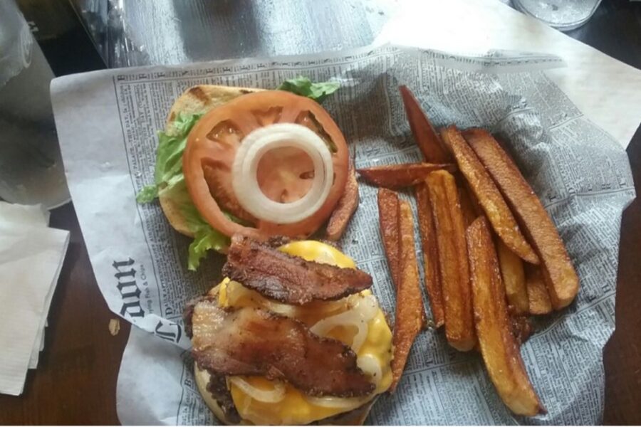 Bacon burger from Scruffy Murphy's in Denver