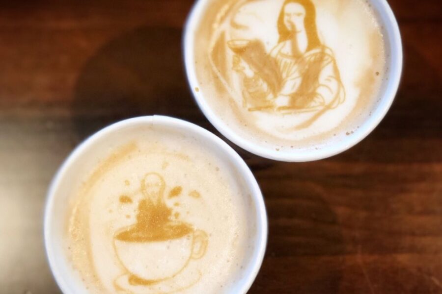 latte art from Smart Bean Coffee House in Fort Lauderdale