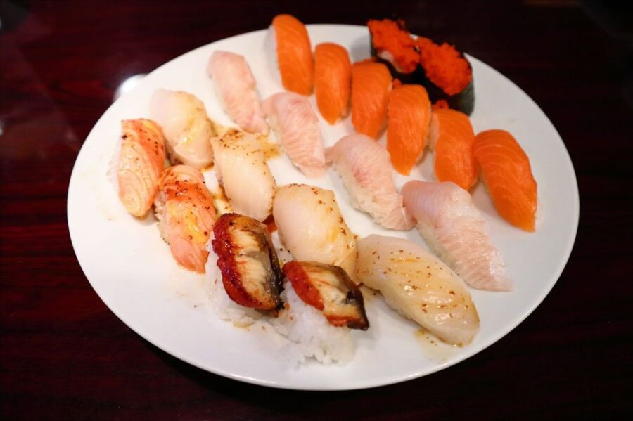 multiple sushi rolls from sushi Yokohama in dallas tx