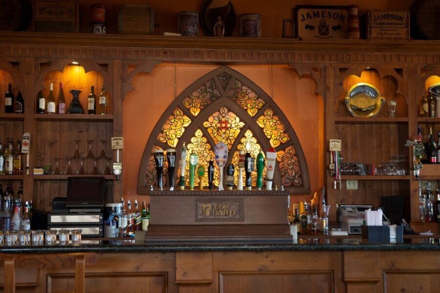 interior bar at the harp in Cleveland Ohio