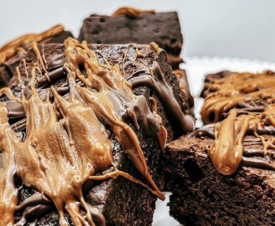 salted caramel brownie from Wake-n-Bakery in Chicago
