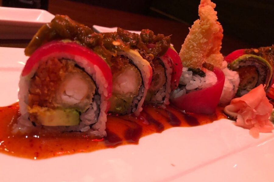 sushi roll from Zen Asian Fusion in Charleston