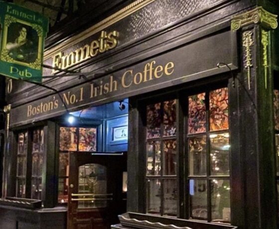 Outside at Emmet's Irish Pub & Restaurant in Boston