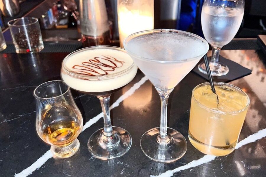 cocktails from Bourbon N' Bubbles in Charleston