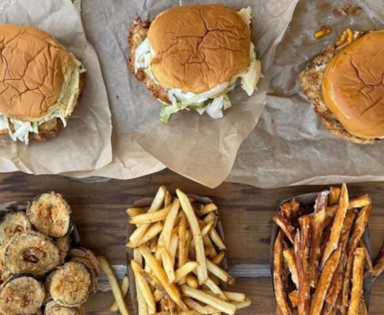 sandwiches and sides from Boxcar Betty’s in Charleston