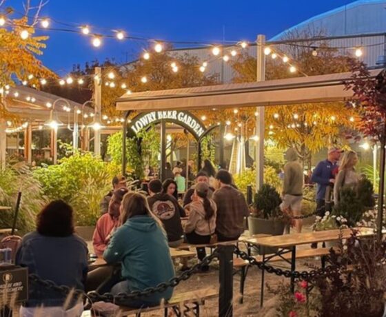 Patio at Lowry Beer Garden in Denver