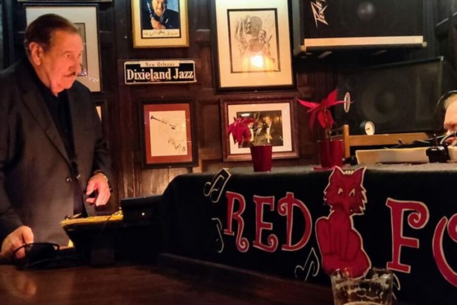 Piano bar at The Red Fox Steakhouse and Piano Bar in San Diego