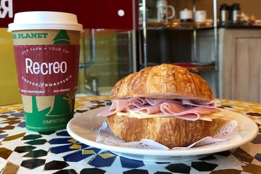 Coffee and Sandwich from recreo in Boston ma