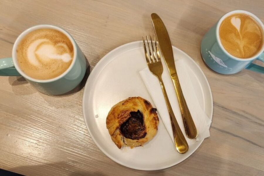 coffee and pastry from Summit Coffee - SouthPark in Charlotte