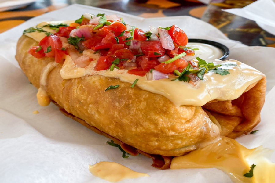 Chimichanga from the taco bus in Tampa fl