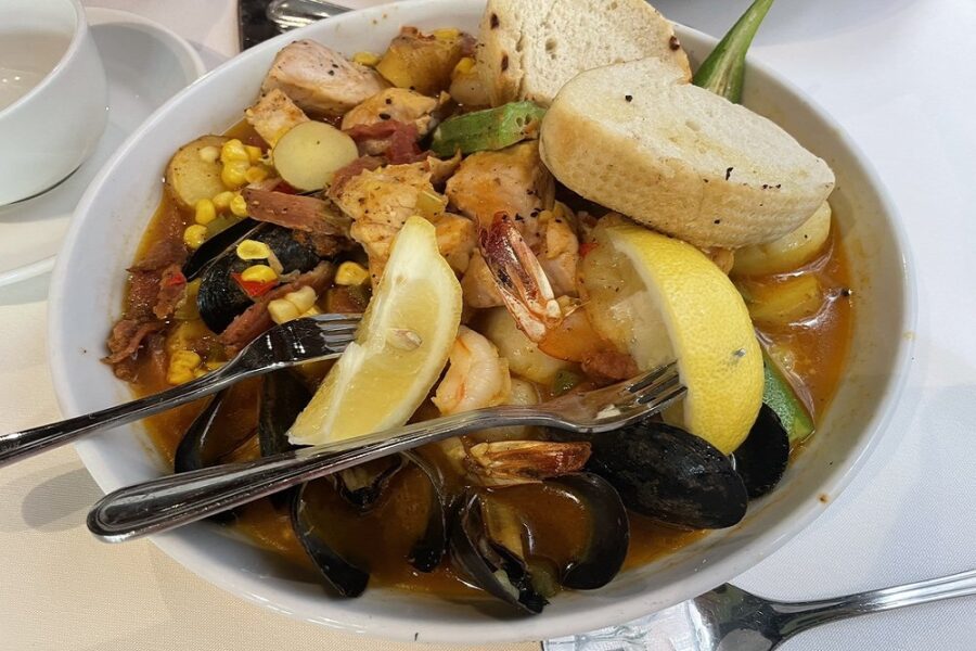 Lowcountry Bouillabaisse at Magnolias in Charleston