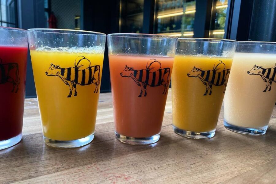 multiple mimosa flavors from milk and honey in Nashville