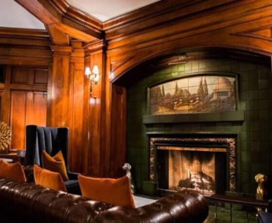 interior at fireside room in Seattle wa