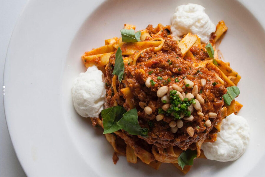 Tagliatelle bolognese from on swann in tampa fl