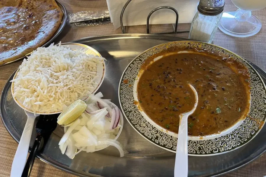 lentils and rice from swad Indian in dallas