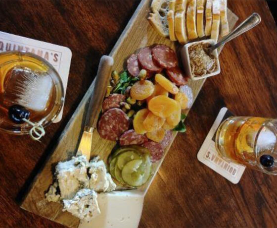 drinks and charcuterie from Quintana’s Speakeasy in cleveland