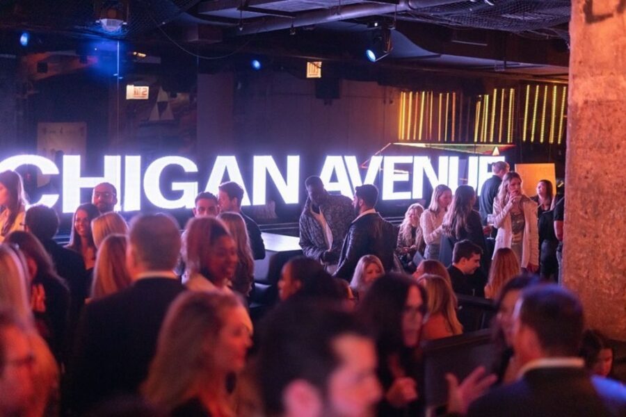 interior at underground cocktail club in chicago