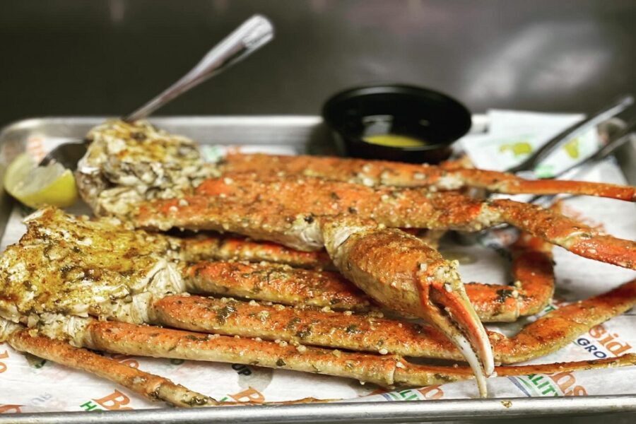 Bairdi Crab Legs at The Salty Crab Bar & Grill in clearwater Florida