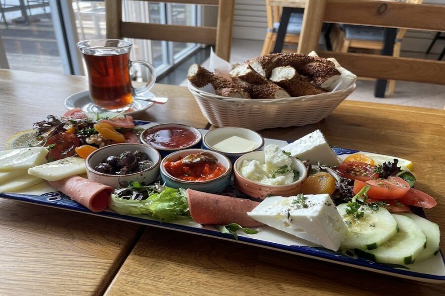 Turkish Breakfast Plate at Mio's Grill and Cafe in clearwater Florida