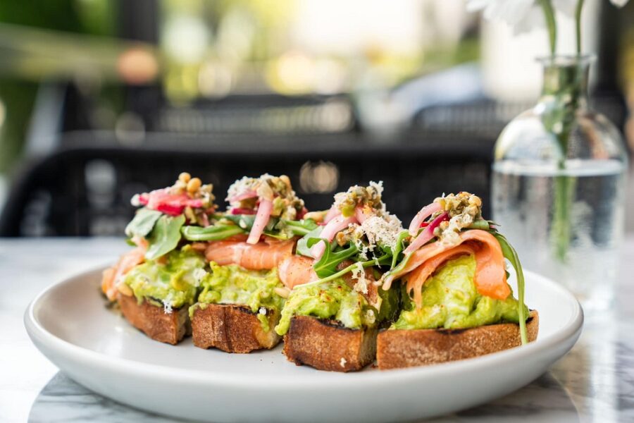 Brunch's Smoked Salmon Avocado Toast at North Italia in Charlotte nc